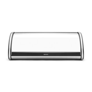 Chlebak roll top Brabantia stal polerowana z czarnymi bokami 13-28-41