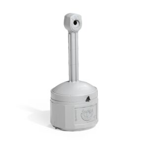 Popielnica zewnętrzna polietylenowa Justrite Smokers Cease-Fire szara