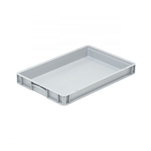 Pojemnik transportowy Euro Basicline 600x400x70 mm szary, pełny