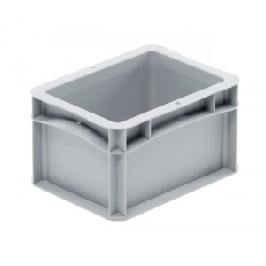 Pojemnik transportowy Euro Basicline 200x150x120 mm szary, pełny