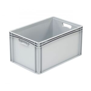 Pojemnik transportowy Euro Basicline 600x400x320 mm szary, pełny