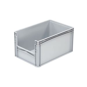 Pojemnik magazynowy 600x400x320 skrzynka z oknem inspekcyjnym