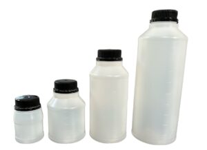 Butelki okragłe HDPE 100ml, 250ml, 500ml, 1000ml do substancji chemicznych i innych płynów