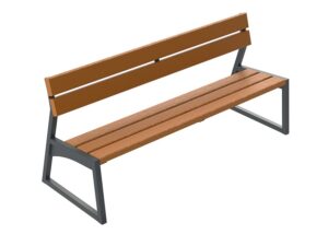 Ławka stalowa Insygnia bez podłokietnika