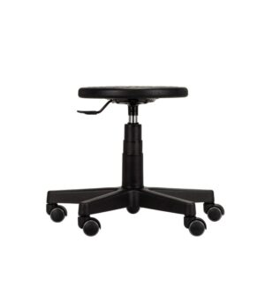 Taboret obrotowy poliuretanowy warsztatowy, laboratorium, krzesło robocze 3BKP POLS