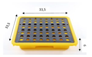 Wanna ociekowa wychwytowa na biurko 33,5x33,5x6 cm 4 litry