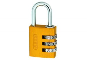 Kłódka Abus szyfrowa 30 mm (typ 724/30) w kolorze żółty