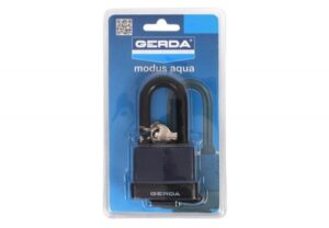 Kłódka GERDA Modus Aqua 55 mm z wydłużonym pałąkiem 65mm, blister