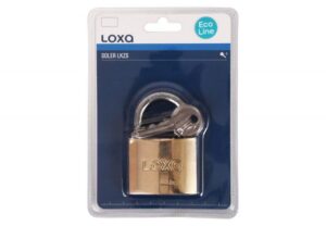 Kłódka GERDA LOXA SOLER LKZS S60 pałąkowa żeliwna, złota, blister