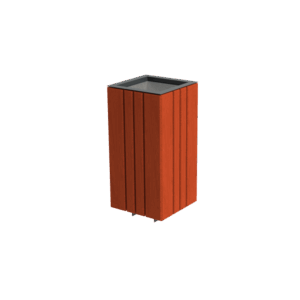 Kosz stalowo-drewniany HONEST IV, 60l