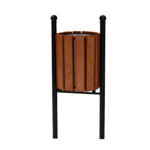 Kosz z kulą II bez daszka stalowo-drewniany, 35l-45l