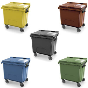 Pojemnik na odpady 1100l Contenur kontener 4 kołowy kosz
