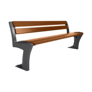 Ławka żeliwna Talin z oparciem