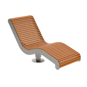 Leżak miejski PRESTIGE obrotowy INOX