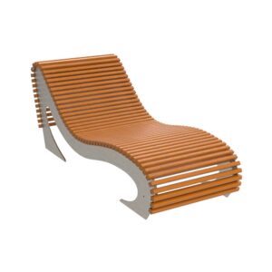 Leżak miejski Soft INOX