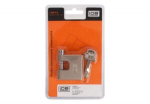 Kłódka LOB trzpieniowa mosiężna-satyna KTD40, blister