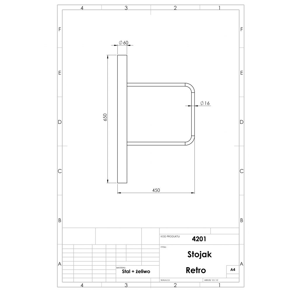 stojak-retro- Stojak rowerowy