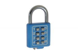 Kłódka szyfrowa mechaniczna 35 mm B-HARKO HR08, 8 przycisków (kod na 4 cyfry)