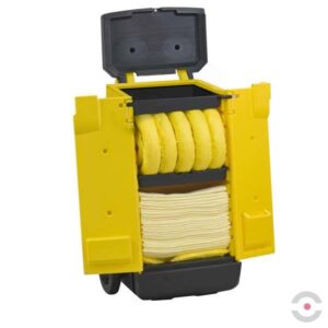 Zestaw mobilny KADDIE, sorbenty chemiczne, 56 l, b/ ochron indywidualnych