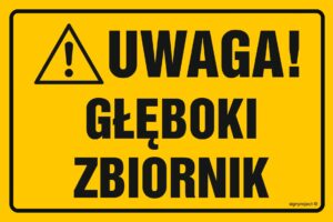NC082 Uwaga głęboki zbiornik