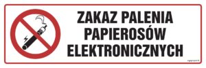 NC090 Zakaz palenia papierosów elektronicznych