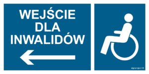 NC114 Wejście dla inwalidów w lewo