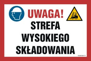 NC133 Uwaga! Strefa wysokiego składowania