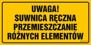 ND044 Uwaga suwnica ręczna przemieszczanie różnych elementów