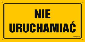 OA191 Nie uruchamiać