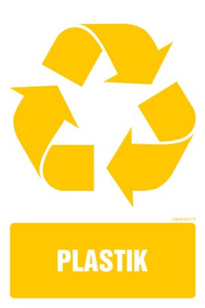 OD116 Etykieta na pojemniki na odpady Plastik