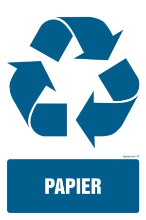OD117 Etykieta na pojemniki na odpady Papier