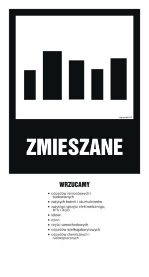 OD205 Instrukcja segregacji odpadów - ZMIESZANE