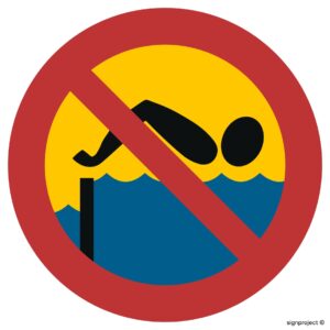 OE012 Kąpiel zabroniona - spiętrzenie wody