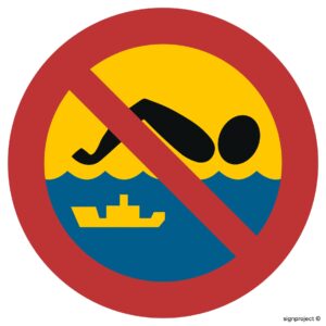 OE013 Kąpiel zabroniona - szlak żeglugowy