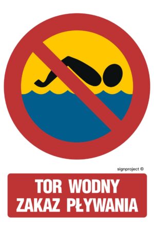 OE022 Tor wodny zakaz pływania