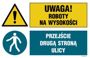 OI042 Uwaga! roboty na wysokości, Przejście drugą stroną ulicy