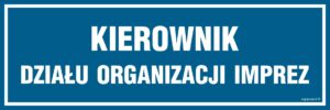 PA108 Kierownik działu organizacji imprez