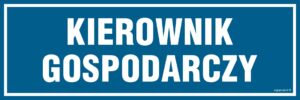 PA109 Kierownik gospodarczy