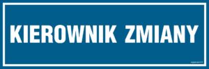 PA112 Kierownik zmiany
