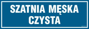 PA305 Szatnia męska czysta