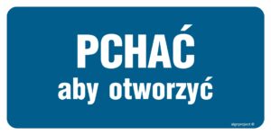 PA394 Pchać aby otworzyć