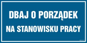 PA508 Dbaj o porządek na stanowisku pracy - 6 naklejek