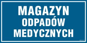 PA522 Magazyn odpadów medycznych - 6 naklejek