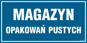 PA524 Magazyn opakowań pustych - 6 naklejek