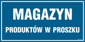 PA525 Magazyn produktów w proszku - 6 naklejek