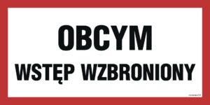 PA530 Obcym wstęp wzbroniony - 6 naklejek