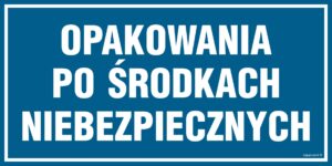 PA536 Opakowania po środkach niebezpiecznych - 6 naklejek