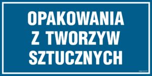 PA539 Opakowania z tworzyw sztucznych - 6 naklejek