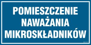 PA543 Pomieszczenie naważania mikroskładników - 6 naklejek