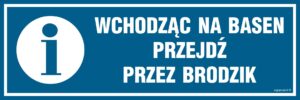 PA545 Wchodząc na basen przejdź przez brodzik